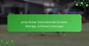 Jordy Alcívar: Internationale Einsätze, Beiträge, Schlüssel-Leistungen